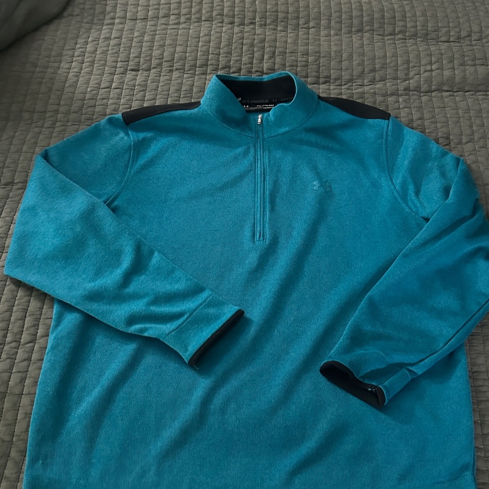 Under Armour Turquoise Zip Pullover